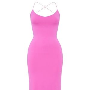 Meshki Sabine Backless Maxi Dress - Bubblegum Pink